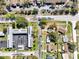An aerial view of a home on corner lot in a neighborhood with convenient street access at 544 S Cottage Hill Rd, Orlando, FL 32805