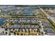Aerial view of Twin Lakes neighborhood featuring community lakes and modern homes at 4904 W Fountainwood Dr, St Cloud, FL 34772