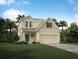 Charming two-story home with manicured lawn, two-car garage, and lush landscaping at 2755 San Marco Way, Winter Haven, FL 33884