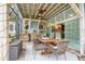 Covered patio with outdoor kitchen, dining area, and seamless access to the home's interior at 809 E Ridgewood St, Orlando, FL 32803