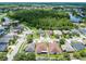 A broad aerial view of the homes and lakes in the neighborhood at 17843 Golden Leaf Ln, Orlando, FL 32820