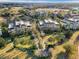 Aerial view of community with palm trees and gazebo at 748 Desert Mountain Ct, Reunion, FL 34747