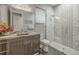 Contemporary bathroom with a large walk-in shower at 748 Desert Mountain Ct, Reunion, FL 34747