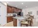 Modern kitchen with stainless steel appliances and an island at 122 Blue Cypress Drive, Davenport, FL 33837