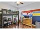 Stylish bedroom with a loft bed and race car theme at 32619 View Haven Ln, Sorrento, FL 32776