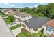 Two-story house with a gray roof and two-car garage in a residential area at 273 Willow View Dr, Davenport, FL 33896