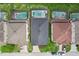 Aerial view of houses with pools and lush green landscaping at 273 Willow View Dr, Davenport, FL 33896