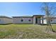 A lush green lawn extends from the patio, offering space for recreation and relaxation at 3158 Viceroy Ct, Poinciana, FL 34759