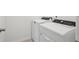 A well-equipped laundry room with modern, white appliances for convenient chores at 3158 Viceroy Ct, Poinciana, FL 34759