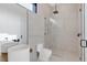 Contemporary bathroom with floating sink and shower at 10424 Pocket Ln, Orlando, FL 32836