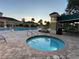 Relaxing community hot tub adjacent to the pool area at 3734 Hasting Ln, Clermont, FL 34711