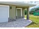 Close up view of the front entry with a stone-accented porch at 2240 Center St, Sanford, FL 32771