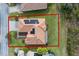 Aerial view of house showing roof and solar panels at 729 San Raphael St, Kissimmee, FL 34759