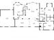 Floor plan highlighting the layout of the first level, including the kitchen and living spaces at 9 Stone Gate N, Longwood, FL 32779