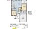 First floor plan showcasing the layout of kitchen, cafe, Gathering room and bedrooms at 3054 Suraj Cir, Tavares, FL 32778