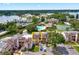 Aerial view showing condo unit location near pool and tennis court at 206 Orienta Point St # 206, Altamonte Springs, FL 32701