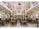 Spacious event barn features rustic decor, high ceilings, and ample seating for large gatherings and celebrations at 4600 Nebraska Ave, Sanford, FL 32771