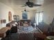 Cozy living room with leather sofas and a modern coffee table at 9524 Bay Vista Estates Blvd, Orlando, FL 32836