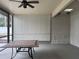 Screened patio with tiled floor and ceiling fan at 9524 Bay Vista Estates Blvd, Orlando, FL 32836