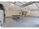 Spacious garage featuring a ping pong table and storage at 222 Acadia Ter, Celebration, FL 34747
