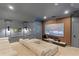 Home theater showcasing large screen and comfortable seating at 222 Acadia Ter, Celebration, FL 34747