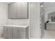 Additional kitchen cabinets and counter space with a hidden refrigerator at 222 Acadia Ter, Celebration, FL 34747