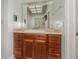 Bathroom featuring a vanity and a skylight for natural light at 5100 Linwood Cir, Sanford, FL 32771