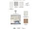 Modern kitchen features white cabinets, Calacatta countertops, and herringbone backsplash at 511 Briley Ave, Oakland, FL 34760
