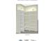 White melamine corner pantry with ample shelving for storage at 511 Briley Ave, Oakland, FL 34760