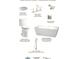 Bathroom features Kohler undermount sink, toilet, and Wyndham freestanding tub at 511 Briley Ave, Oakland, FL 34760