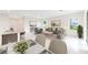 Bright and airy open-concept living space with kitchen, dining area, and comfortable seating at 6646 Rhythm Dr, Mascotte, FL 34753