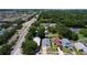 Overhead view of a residential area featuring tree-lined streets and manicured lawns at 4316 Natchez Trace Dr, St Cloud, FL 34769