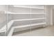 Walk-in pantry with marble shelving and white wire racking system at 10266 Beechwood Ln, Orlando, FL 32832