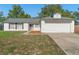 Charming single-story home with white siding, dark shutters, and a well-maintained front yard at 2495 Sedgefield Ave, Deltona, FL 32725
