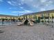 Community playground with slides and climbing equipment at 9825 Red Eagle Dr, Orlando, FL 32825