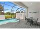 Private screened pool and patio with seating for outdoor enjoyment at 154 Captiva Dr, Davenport, FL 33896