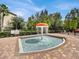 Gathering-friendly splash pad with a mushroom water feature in a safe, enclosed area at 1301 Tuscan Ter # 9303, Davenport, FL 33896