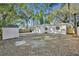 Spacious backyard with shed and mature trees at 1410 Yates St, Orlando, FL 32804