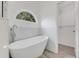 Relaxing bathroom featuring a freestanding tub and walk-in closet at 2620 Osceola Bluff Ln, Geneva, FL 32732