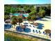 Aerial view of resort-style pool and beach area at 113 Rogues Retreat, Davenport, FL 33897