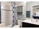 Clean bathroom with shower/tub and updated vanity at 2237 Palmetum Loop, Apopka, FL 32712