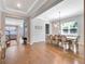 Open concept dining room with hardwood floors at 708 Fox Edge Ct, Oviedo, FL 32765
