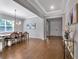 Spacious entryway with hardwood floors and natural light at 708 Fox Edge Ct, Oviedo, FL 32765