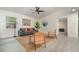 Comfortable living room with modern furnishings, a large window, and tile floors at 2524 Dellwood Dr, Orlando, FL 32806
