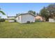 Spacious backyard featuring a well-maintained lawn at 610 Walker St, Holly Hill, FL 32117