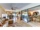 Sun room with bar seating that connects to the main living room at 1546 Stormway Ct, Apopka, FL 32712