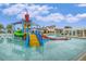 Community water park with slides and water features, perfect for Gathering fun at 2428 Dubai St, Kissimmee, FL 34747