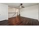 Loft area with ceiling fan and wood flooring at 5200 Landmark Dr, St Cloud, FL 34771