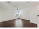 Loft area with ceiling fan and wood flooring at 5200 Landmark Dr, St Cloud, FL 34771