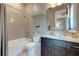 Bathroom includes a shower/tub combo, toilet, and vanity at 16828 Vinci Way, Montverde, FL 34756